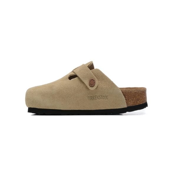 Arstore - Birkenstock Boston Zoccoli Scamosciati Beige Unisex