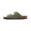 TCG - Birkenstock Arizona Sandali Verde Militare in Pelle Unisex - Green