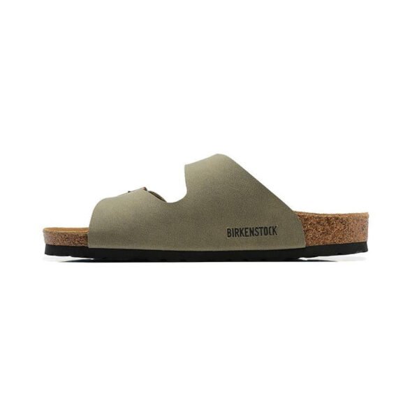 TCG - Birkenstock Arizona Sandali Verde Militare in Pelle Unisex - Green