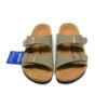 TCG - Birkenstock Arizona Sandali Verde Militare in Pelle Unisex - Green