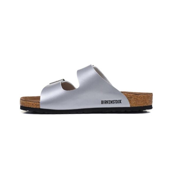 TCG - Birkenstock Arizona Sandali in Pelle Argento Unisex