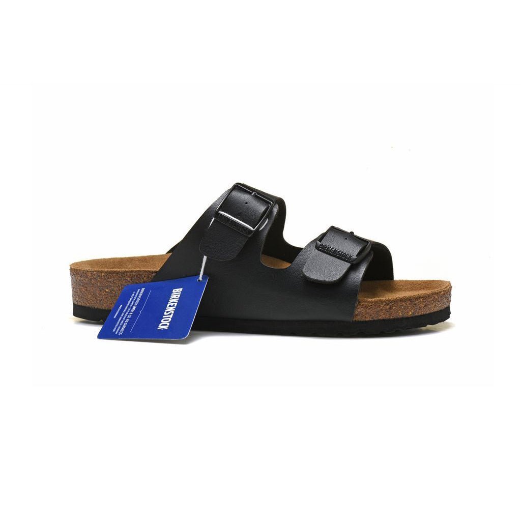 TCG - Birkenstock Arizona Sandali in Pelle Nera Unisex - Nero