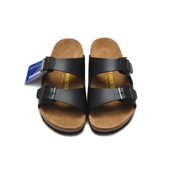 TCG - Birkenstock Arizona Sandali in Pelle Nera Unisex - Nero