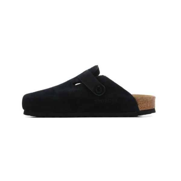 Arstore - Birkenstock Boston Zoccoli Scamosciati Neri Unisex - Black