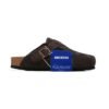 Arstore - Birkenstock Boston Zoccoli Scamosciati Marrone Scuro Unisex - Brown