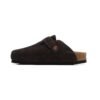 Arstore - Birkenstock Boston Zoccoli Scamosciati Marrone Scuro Unisex - Brown