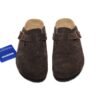 Arstore - Birkenstock Boston Zoccoli Scamosciati Marrone Scuro Unisex - Brown