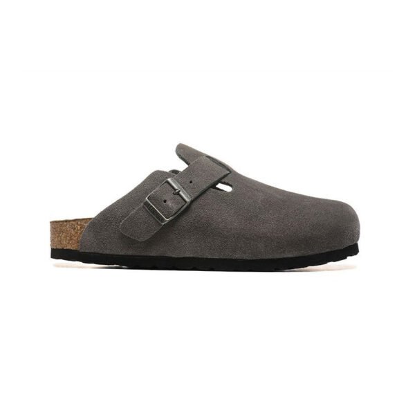 TCG - Birkenstock Boston Zoccoli Scamosciati Grigio Talpa Unisex