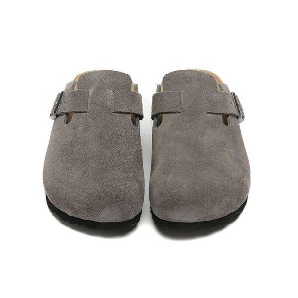 TCG - Birkenstock Boston Zoccoli Scamosciati Grigio Talpa Unisex