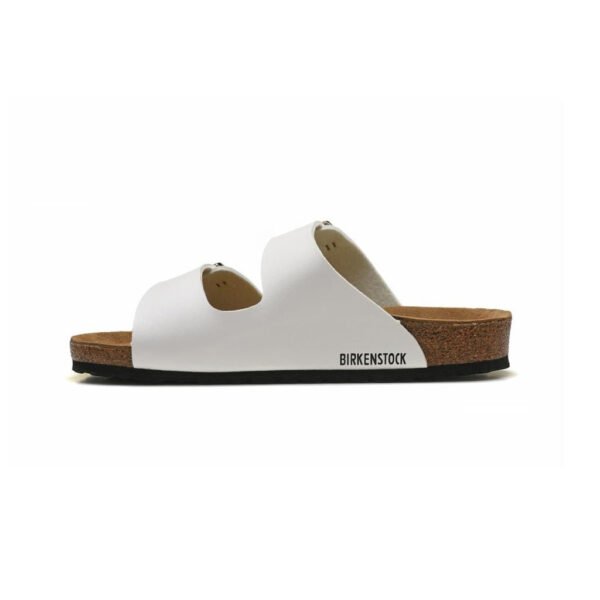 TCG - Birkenstock Arizona Ciabatte in Pelle Bianco Unisex
