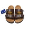 TCG - Birkenstock Arizona Sandali in Pelle Marrone Unisex - Brown