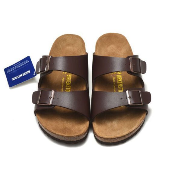 TCG - Birkenstock Arizona Sandali in Pelle Marrone Unisex - Brown