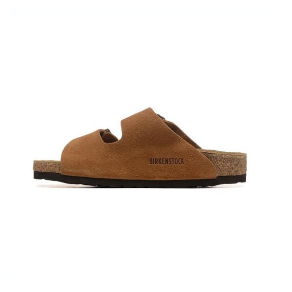 TCG - Birkenstock Arizona Sandali in Pelle Marrone Chiaro Unisex - Brown