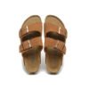 TCG - Birkenstock Arizona Sandali in Pelle Marrone Chiaro Unisex - Brown
