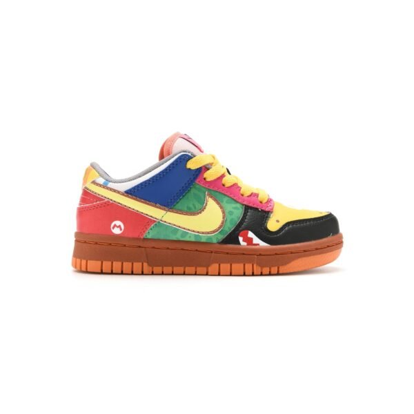 Arstore - Nike Dunk Low What the Super Mario Sneakers da Bambino - Nero - Black