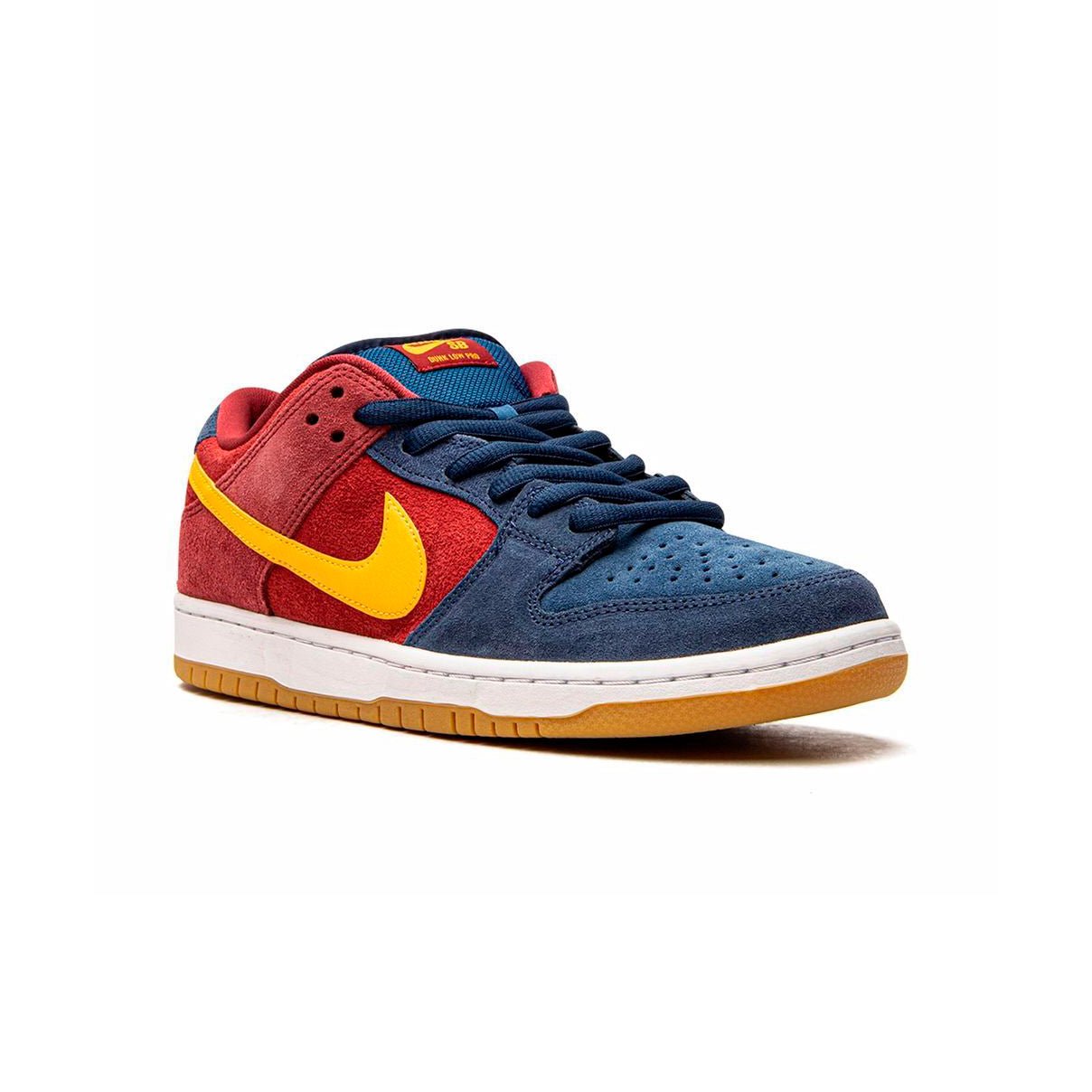 Arstore - Nike Dunk Low SB Barcelona Catalonia Blu Scuro Scamosciato Unisex Sneakers - Navy