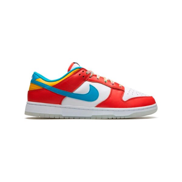 Arstore - Nike Dunk Low LeBron James Fruity Pebbles Habanero Rosso Giallo Laser Blu Sneakers Unisex - White