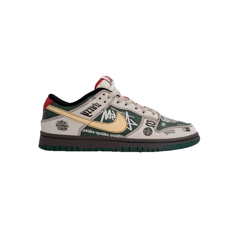 Arstore - Nike Dunk Low Stussy Beemer Verde Unisex Sneakers