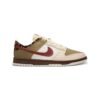 Arstore - Nike Dunk Low Retro Khaki Team Red Pearl White Unisex Sneakers