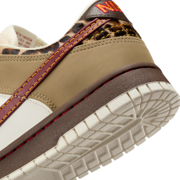 Arstore - Nike Dunk Low Retro Khaki Team Red Pearl White Unisex Sneakers