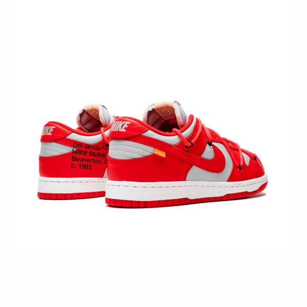 Arstore - Nike Dunk Low x Off-White University Red Unisex Sneakers - Rosso/Bianco