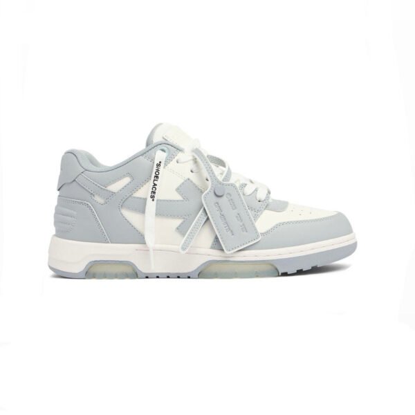Arstore - Off-White Out Of Office Pelle Bianca Grigio Chiaro Sneakers Unisex