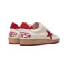 Arstore - Golden Goose Sneakers Ballstar Rosse Bianche in Pelle - Red