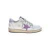 Golden Goose Sneakers Ballstar in Pelle Viola e Bianco