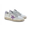 Arstore - Golden Goose Sneakers Ballstar in Pelle Viola e Bianco