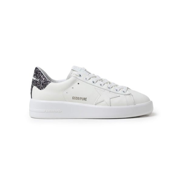 Golden Goose Sneakers Pure Star Glitter Grigie in Pelle