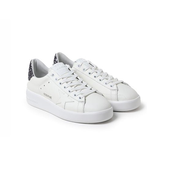 Arstore - Golden Goose Sneakers Pure Star Glitter Grigie in Pelle