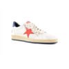 Arstore - Golden Goose Ballstar Sneakers in Pelle Rosse Bianche Blu Unisex - Red