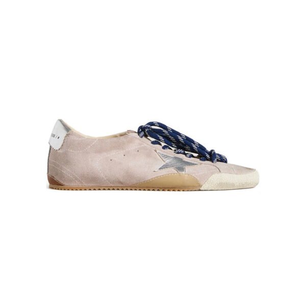 Golden Goose True Star Patch Low Sneakers Scamosciate Blu Navy