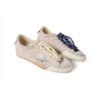 Arstore - Golden Goose True Star Patch Low Sneakers Scamosciate Blu Navy