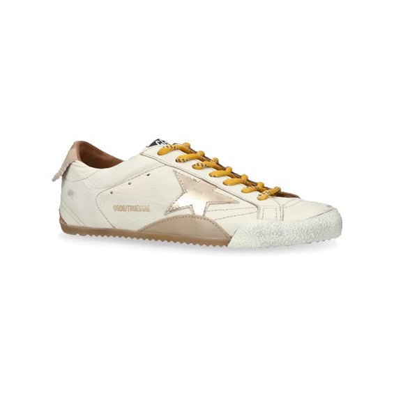 Arstore - Golden Goose Sneakers True Star Patch Low Pelle Bianca Stella Oro - White