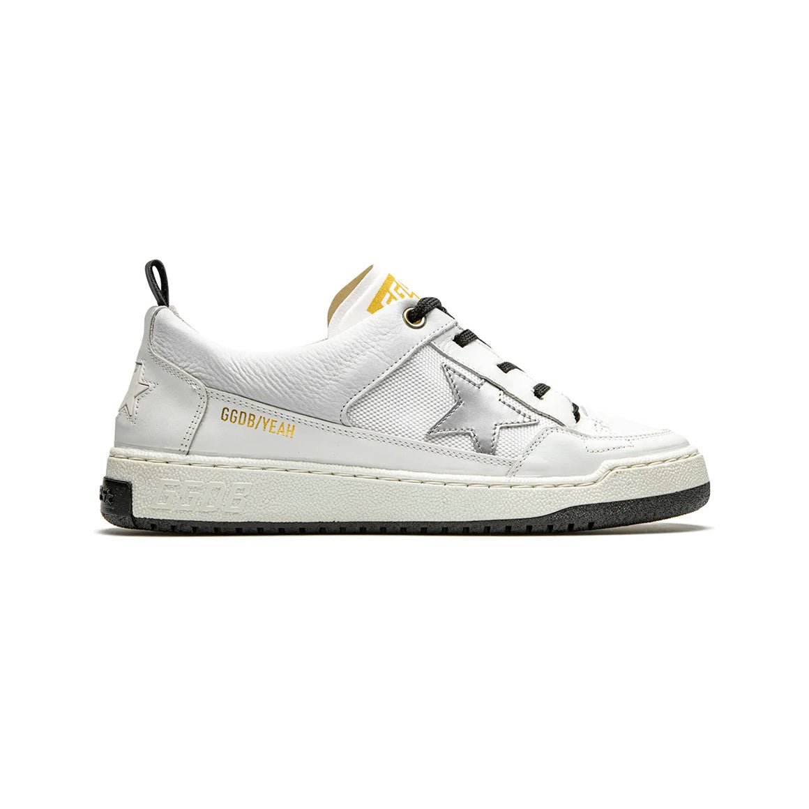 Golden Goose Sneakers Yeah in Pelle Bianca Unisex