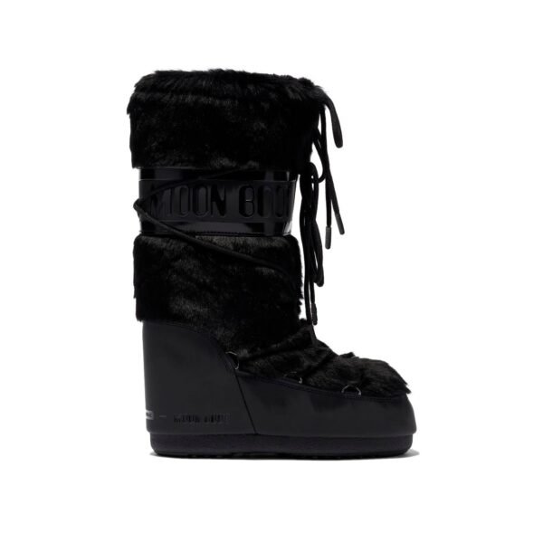Arstore - Moon Boot Icon Snow Pelliccia Sintetica Nera Unisex Stivali - Black