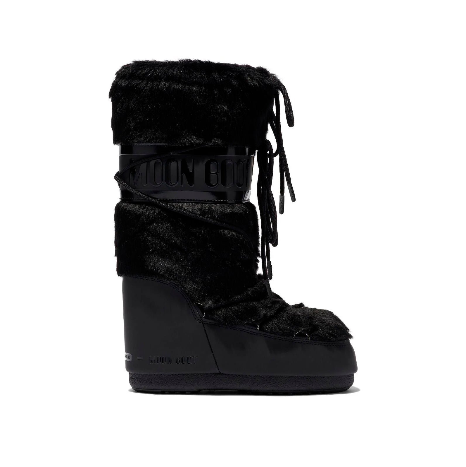 Arstore - Moon Boot Icon Snow Pelliccia Sintetica Nera Unisex Stivali - Black