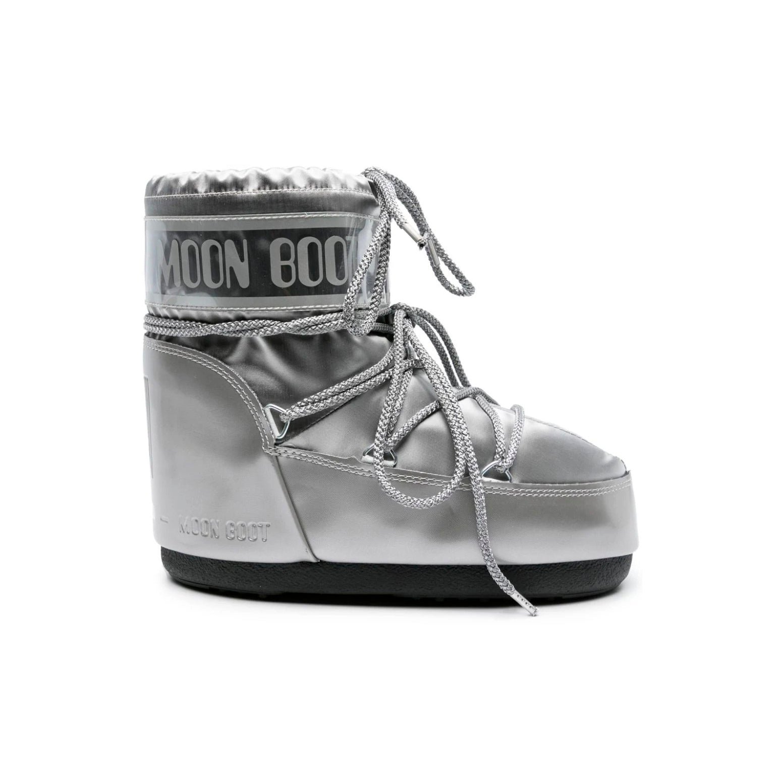 Arstore - Moon Boot Icon Low Glance Argento Metallizzato Unisex Sneakers - Silver