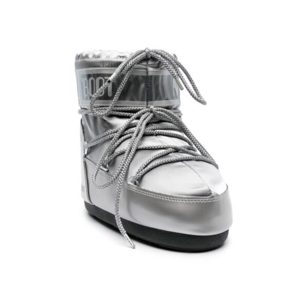 Arstore - Moon Boot Icon Low Glance Argento Metallizzato Unisex Sneakers - Silver