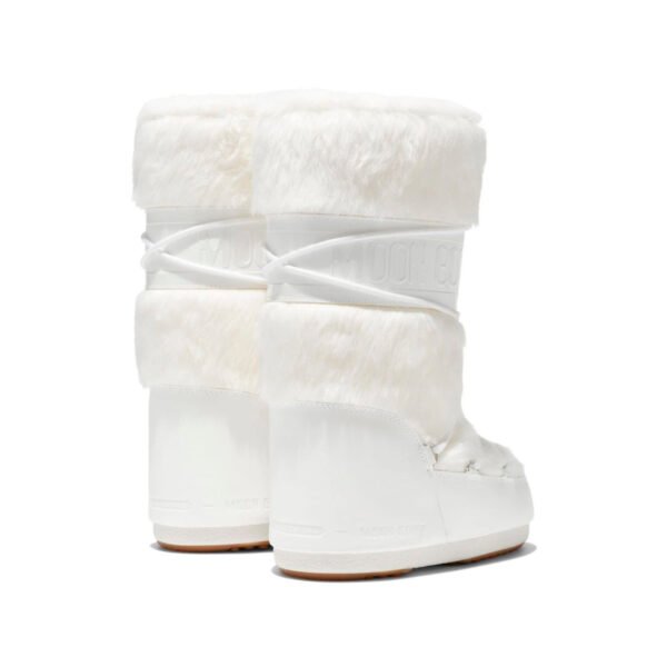 Arstore - Moon Boot Icon Faux-Fur Snow Pelliccia Sintetica Bianca Unisex - White