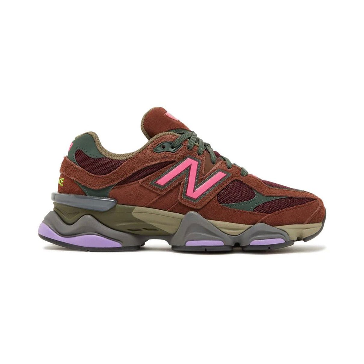 Arstore - New Balance 9060 Sneakers Rich Oak Borgogna in Mesh Unisex - Burgundy