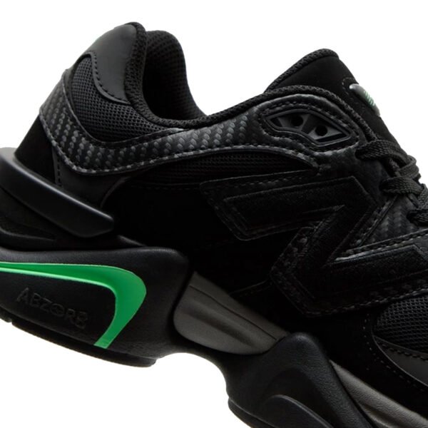 Arstore - New Balance 9060 Sneakers Uomo Donna Nero Verde in Mesh - Black