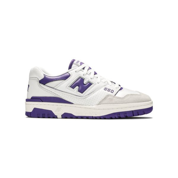 Arstore - New Balance 550 Bianco Viola Unisex Sneakers - White
