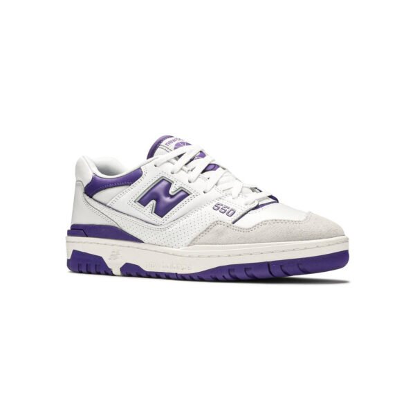 Arstore - New Balance 550 Bianco Viola Unisex Sneakers - White