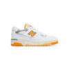 Arstore - New Balance 550 Bianco Arancione Vibrante Unisex Sneakers - White