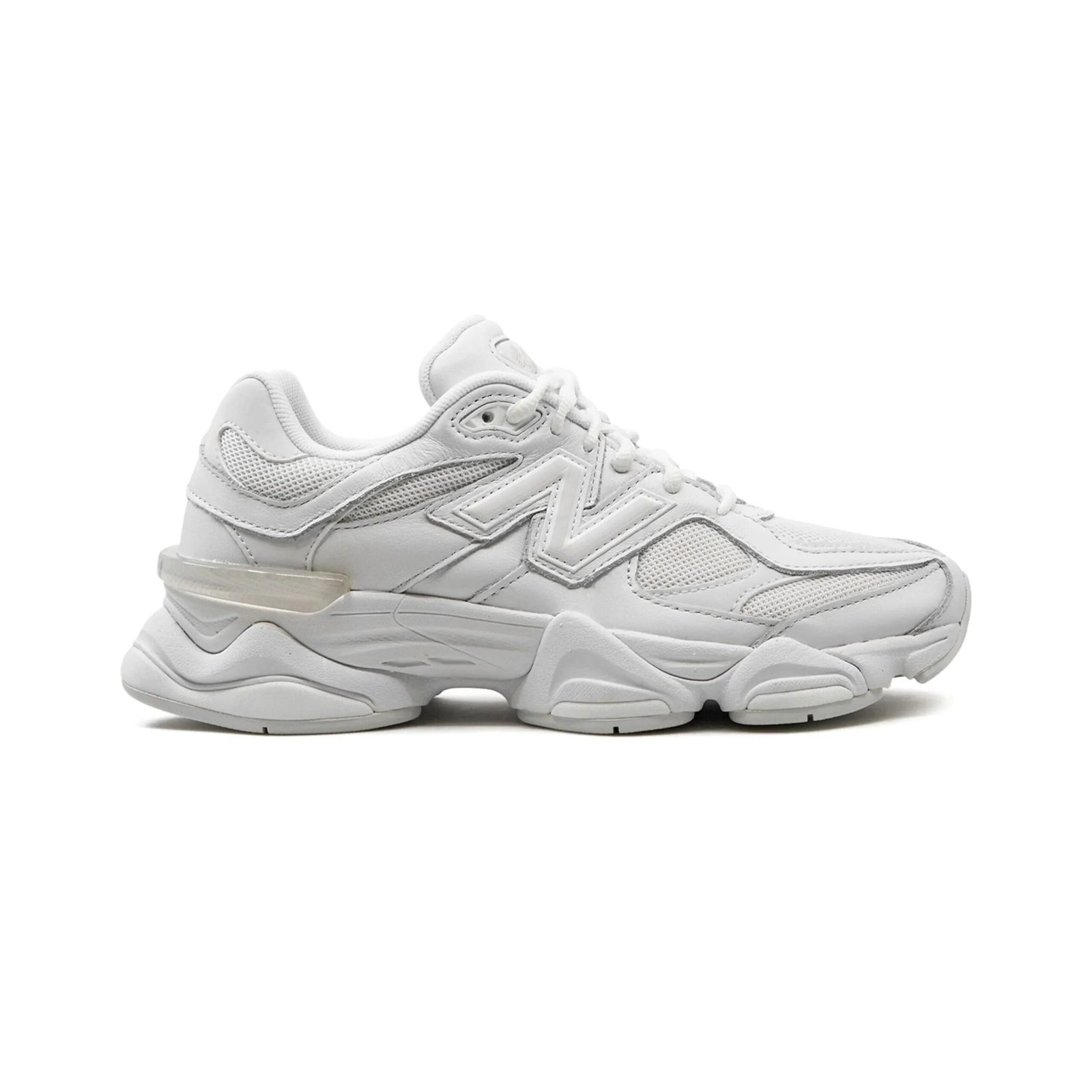 Arstore - New Balance 9060 Sneakers Bianche Monocromatiche in Mesh Unisex - White