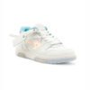 Arstore - Off-White Out Of Office Pelle Bianca Blu Iridescente Unisex Sneakers