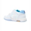 Arstore - Off-White Out Of Office Pelle Bianca Blu Iridescente Unisex Sneakers