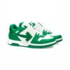Arstore - Off-White Out Of Office Pelle Verde e Bianca Unisex Sneakers